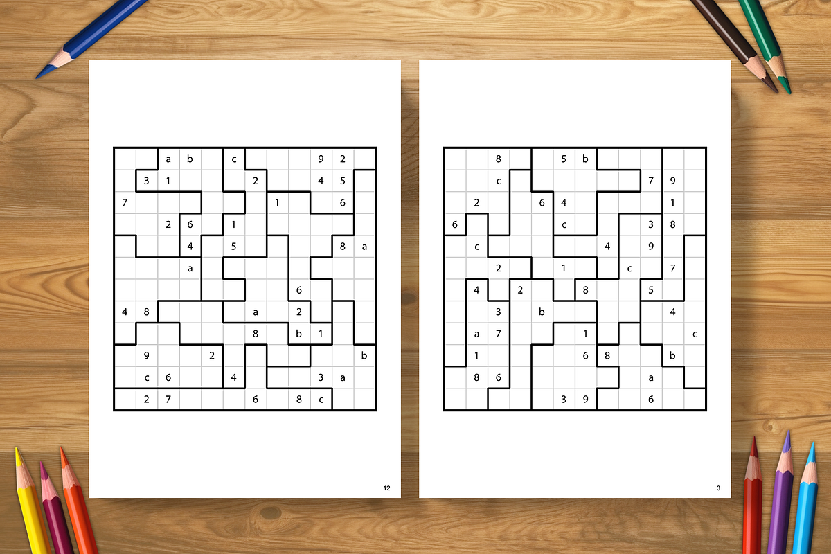 Jigsaw Sudoku 12x12 - 1 book (2025), an Illustration by Cruiz Studio (Photo 2 of 2)