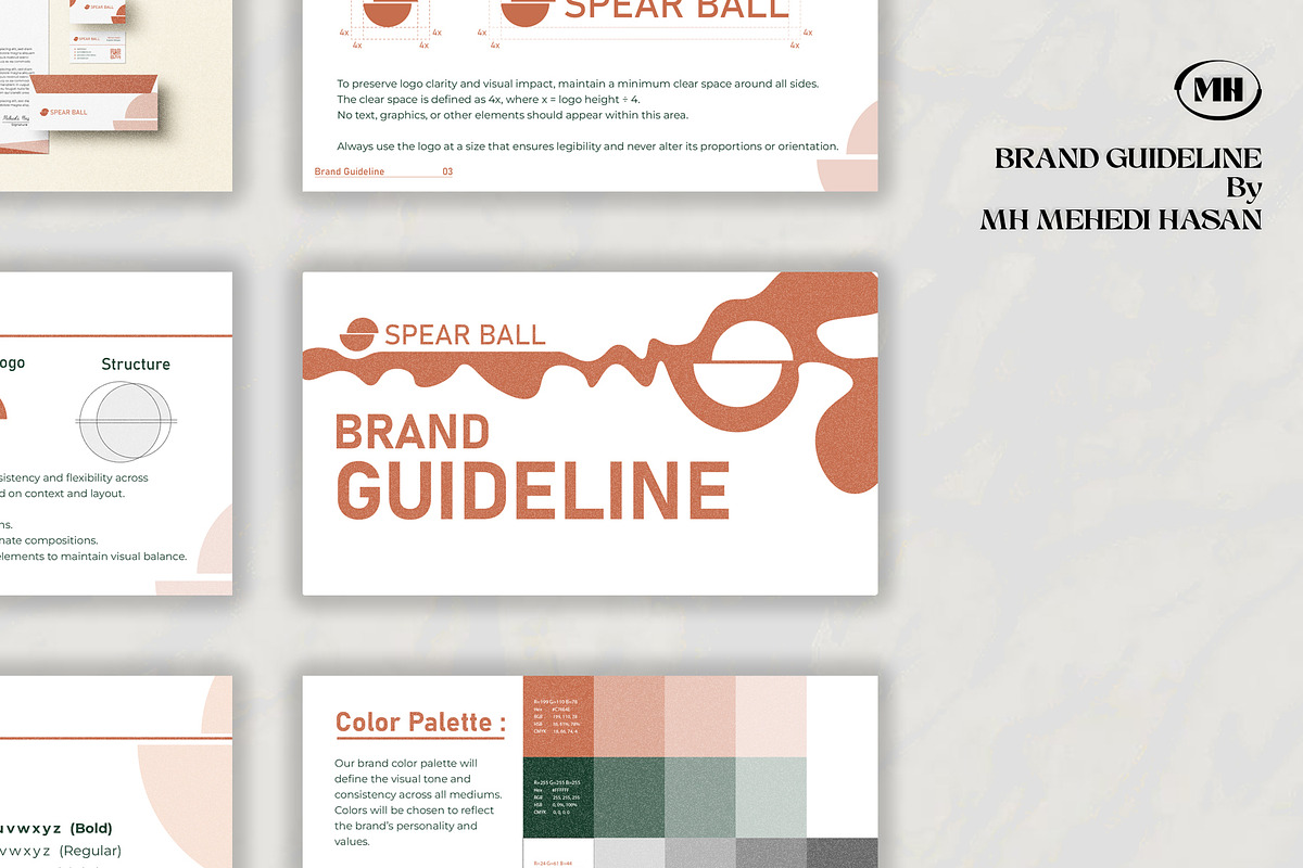 Modern Brand Guideline Template., a Templates & Theme by Mehedi Hasan (Photo 6 of 9)