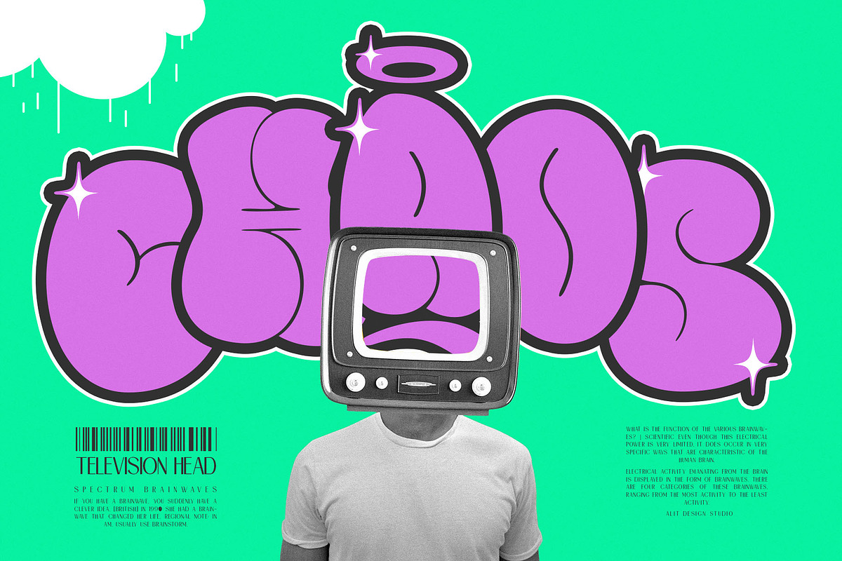 Mamboo Bubble Mix Graffiti Font, a Sans Serif Font by alit design (Photo 7 of 20)