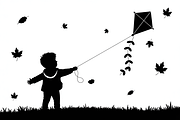 Kids Flying Kite Laser Cut Bundle, an Object Graphic by balal (Thumbnail 10 of 11)