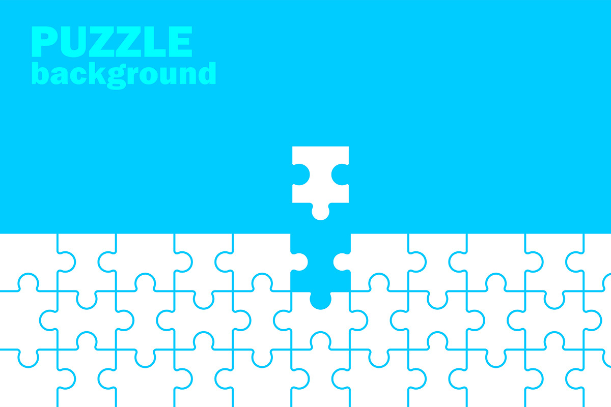 Puzzle pieces background, a Background Graphic by Volyk (Photo 3 of 5)