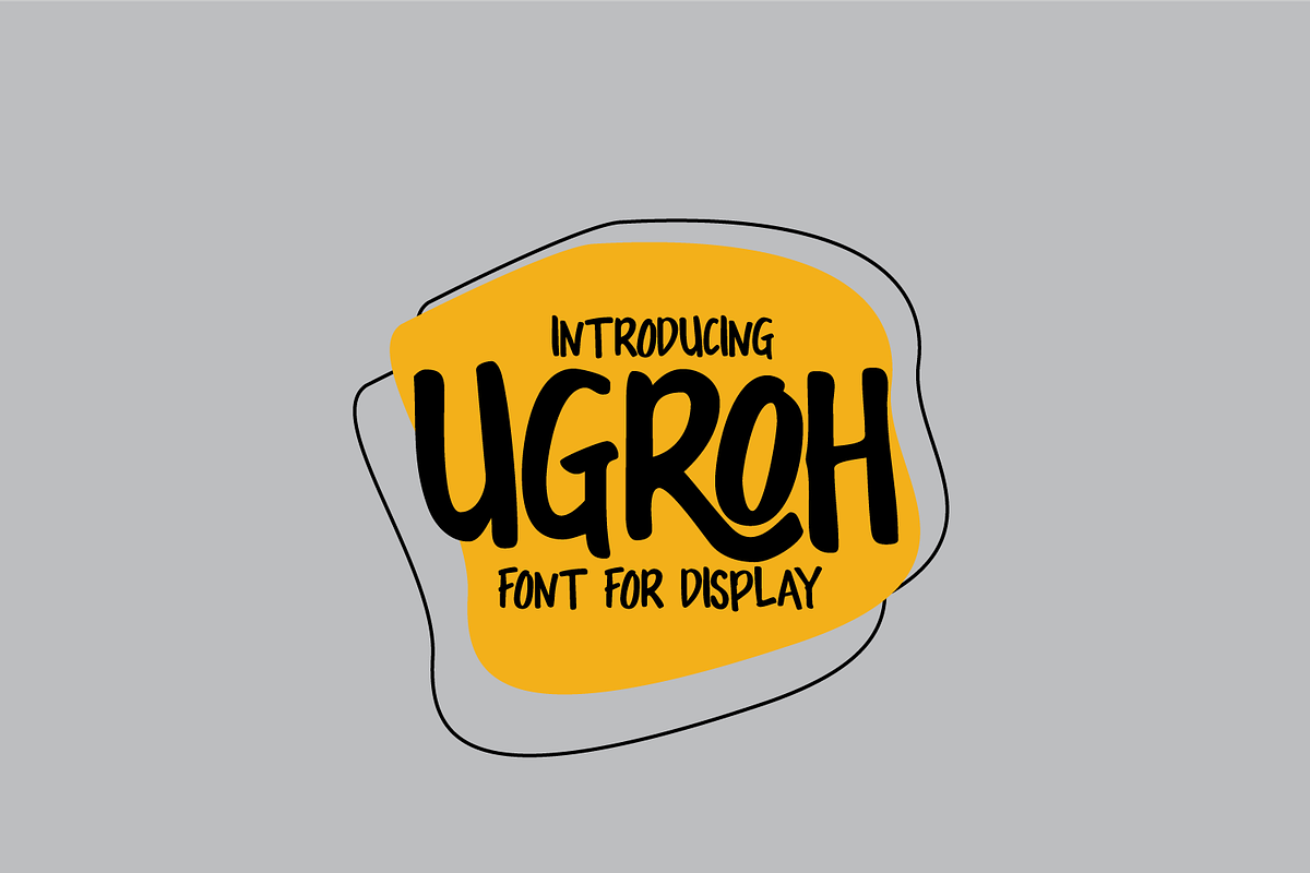 Ugroh, a Sans Serif Font by Linecreative
