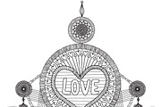 35 Valentine's coloring, an Animal Illustration by Somjai King (Thumbnail 5 of 36)