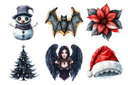 Gothic Christmas Sublimation Bundle, an Illustration by Daily.Designs (Thumbnail 4 of 5)