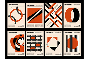 Artworks posters inspired postmodern