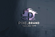 Pixel Brand Letter P Pro Logo Templa, a Branding & Logo Template by Design_Planet (Thumbnail 2 of 4)