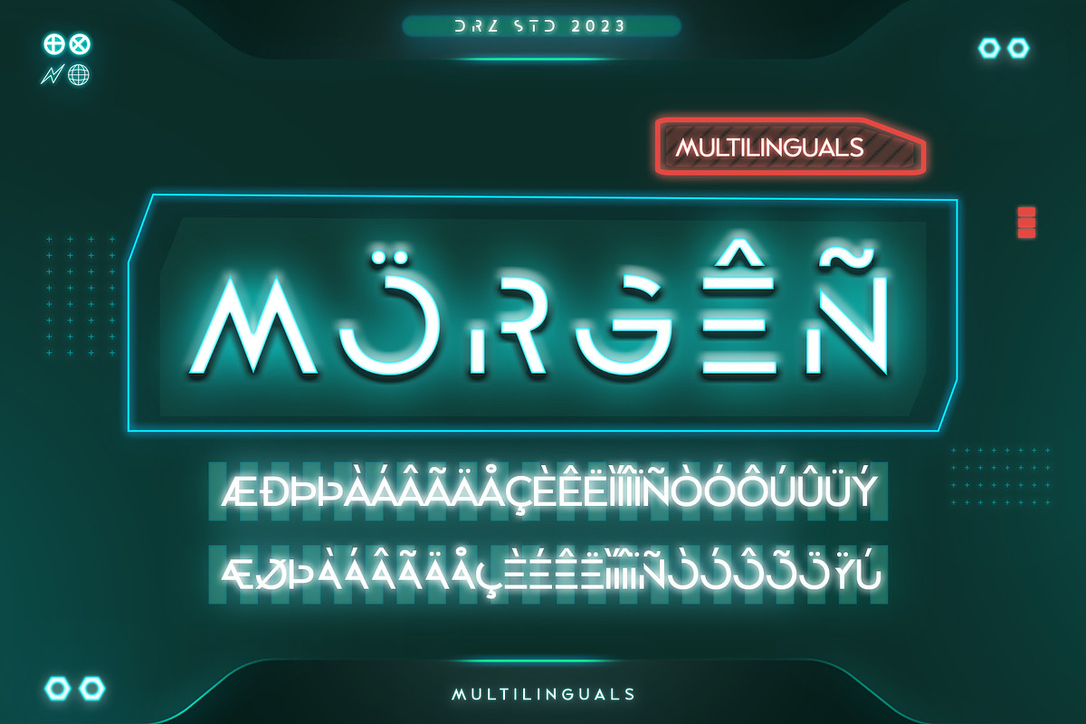 Codega, Sans Serif Disconnected Font, a Font by Drizy (Photo 5 of 9)