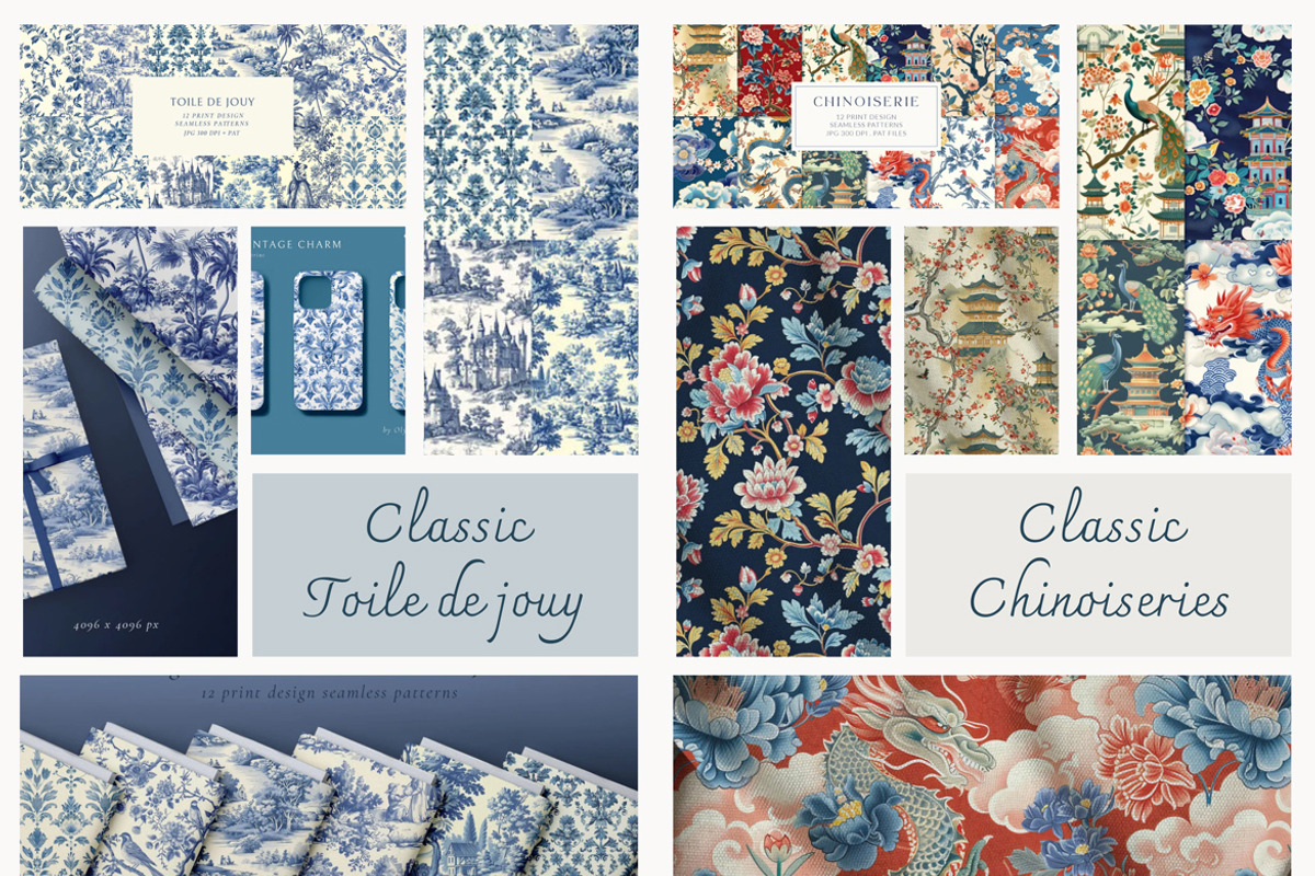 450+ Seamless Patterns Bundle, a Pattern Graphic by Olya Creative (Photo 7 of 11)