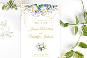 Navy Wedding Invitation Template, an Invitation Template by DreamsClipArt (Thumbnail 6 of 6)