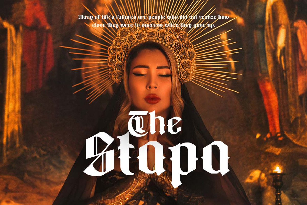 Gothicfed Blackletter Font, a Blackletter Font by UICreative (Photo 8 of 13)