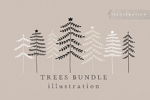 TREES BUNDLE / Png Vector Files