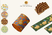 Baby Duck Clipart & Patterns Bundle, an Animal Illustration by lilovwishes (Thumbnail 4 of 8)