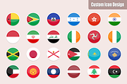 255 Flat & Vector World Flag Icons, an Icon by CustomIconDesign (Thumbnail 5 of 10)