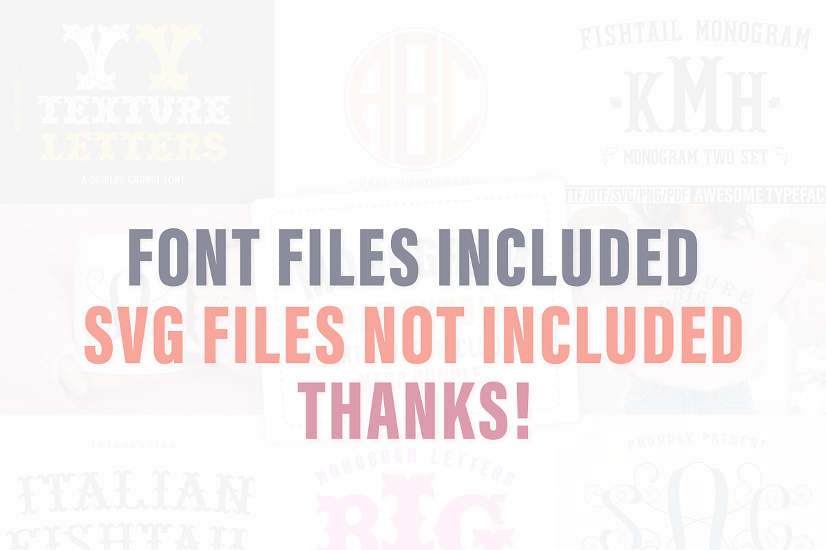 Monogram Font Bundle, a Handwritten Font by Mini_World (Photo 4 of 4)