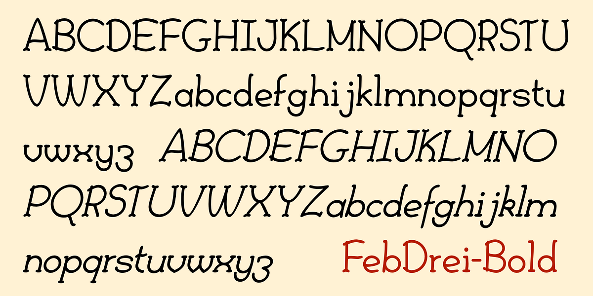 FebDrei, a Handwritten Font by Ingrimayne Type (Photo 5 of 6)