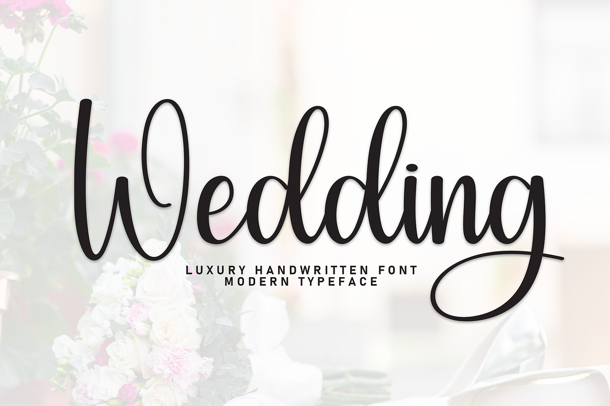 Wedding | Script Font, a Handwritten Font by Scratchones (Photo 1 of 9)