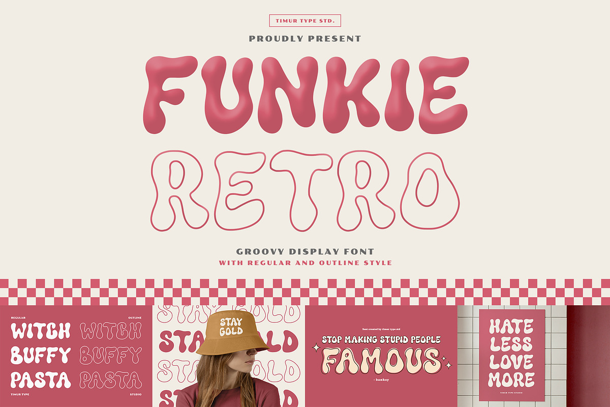 Groovy Display Font Bundle, a Handwritten Font by Timurtype (Photo 8 of 10)