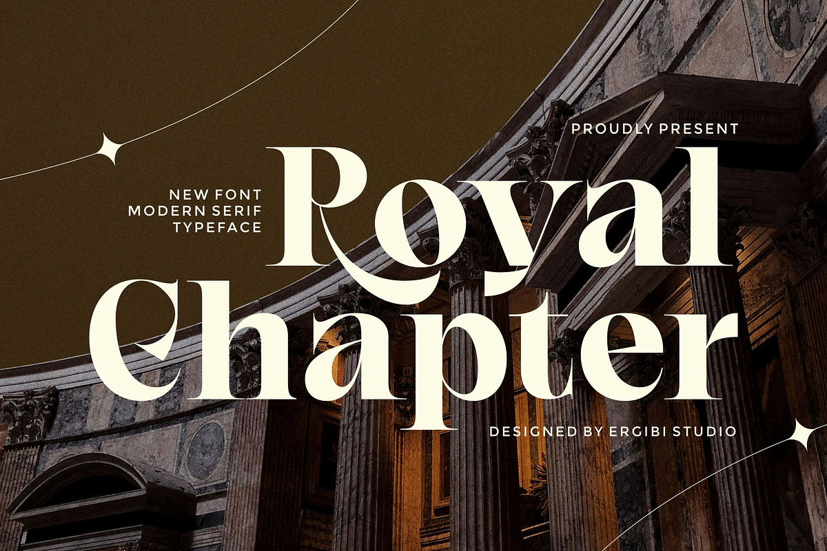 Royal Chapter - Modern Serif, a Serif Font by ErgibiStudio (Photo 1 of 12)