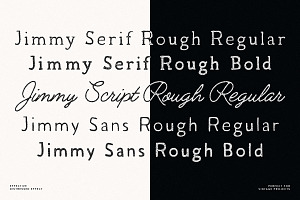 Jimmy Rough Font Collection