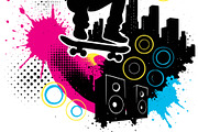 Skateboarder frutiger metro grunge, a Sport Illustration by Deezguizer (Thumbnail 3 of 3)
