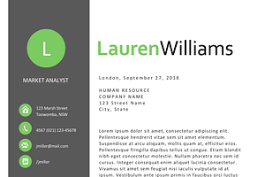 Green Resume Template For Word