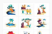Flat Desert Icons, a Duotone Icon by Prosymbols (Thumbnail 8 of 17)