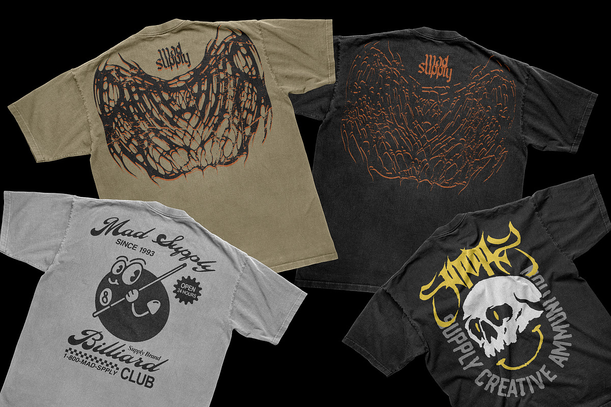 Vintage Box T-Shirt Mockup Bundle, a Shirt Mockup by Mad Supply (Photo 7 of 7)