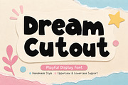 Dream Cutout, a Slab Serif Font by Wow Magic (Thumbnail 1 of 4)