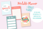 Flower planner - Watercolor Kit!, a Stationery Template by Fresh-shop (Thumbnail 5 of 6)