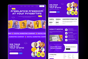 Digital Agency Figma Landing Page, an UI Kit Template by Hammad Arif