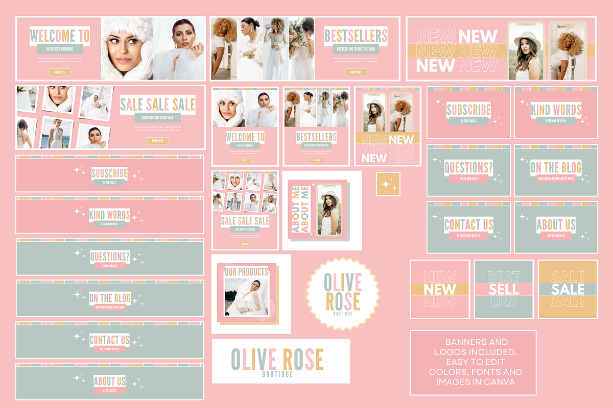 Olive Rose Shopify Theme, a Shopify Template by SunshineStudioBoutique (Photo 5 of 10)