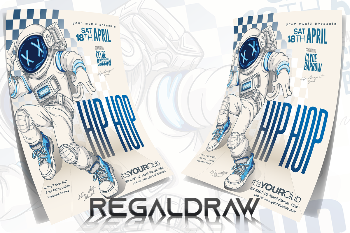 Hip Hop Music Flyer, a Flyer Template by regalDRAW (Photo 3 of 4)