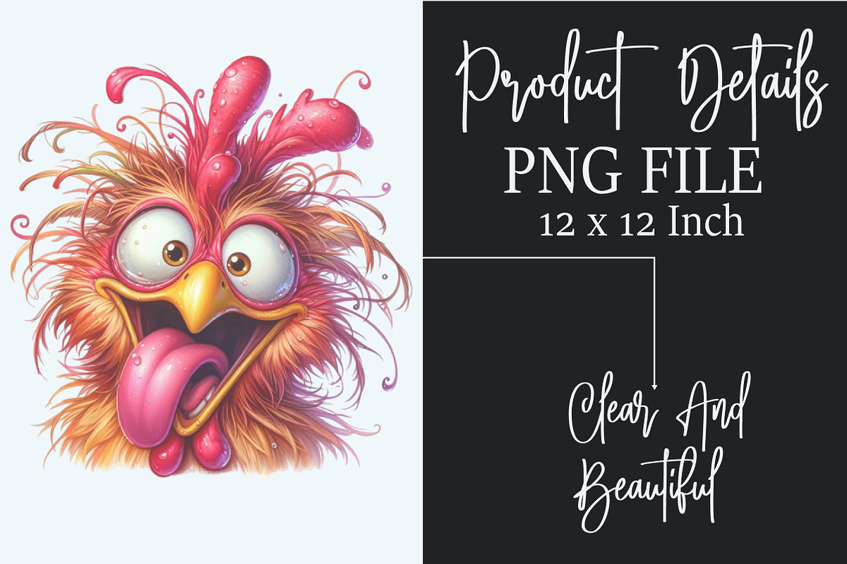 Watercolor Funny Rooster Clipart, a Seasonal Illustration by Rose Art (Photo 4 of 4)