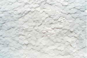 Top view salt flakes natural mineral