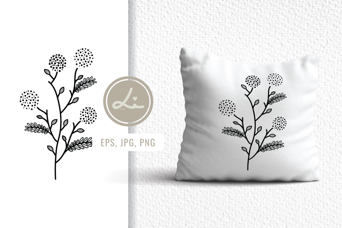Hand drawn Botanical And Wildflowers, a Decorative Illustration by lindoet23 (Photo 2 of 3)