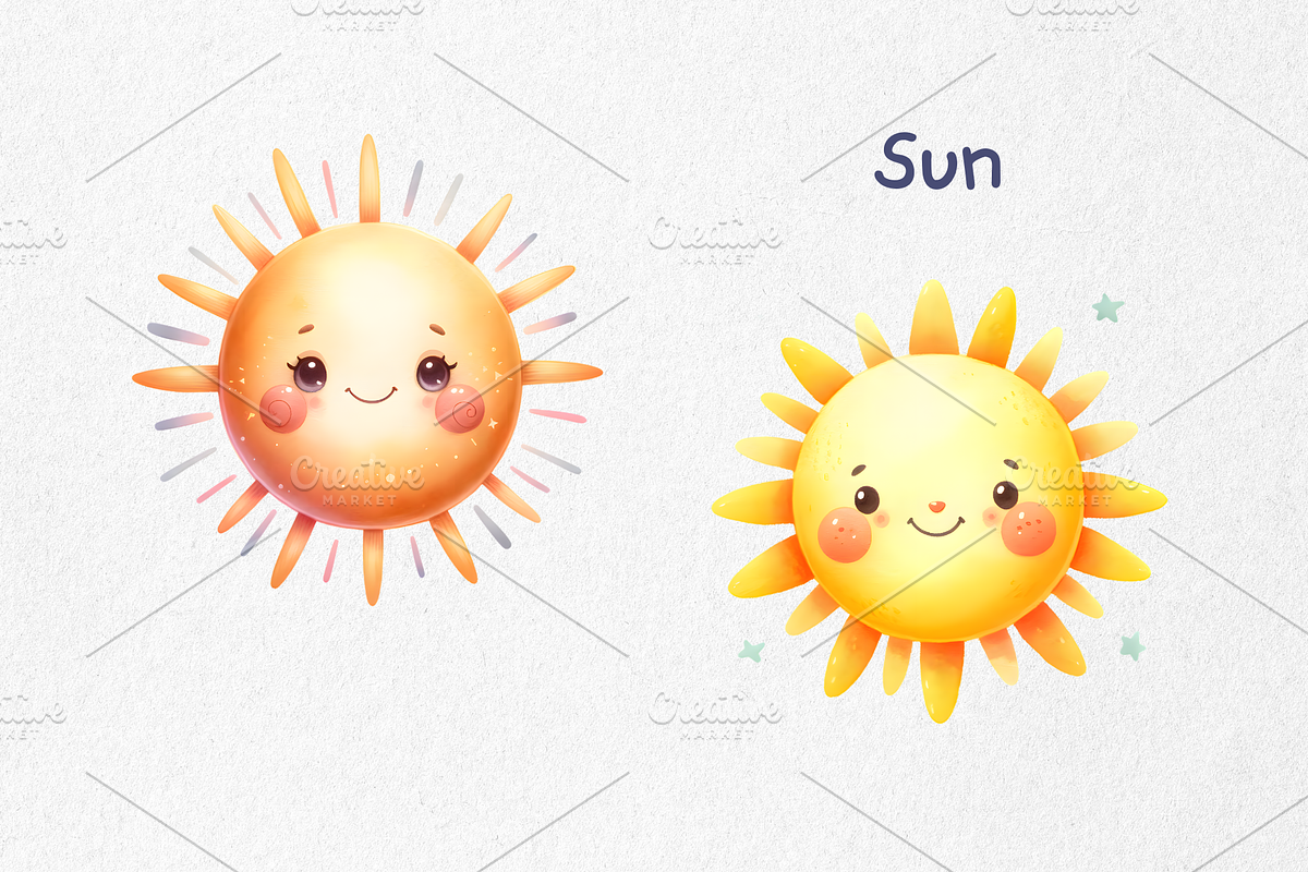 Cute Space Object Clipart, an Education Illustration by jvxvxnism (Photo 11 of 16)
