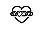 50 Love Bond Heart Icons Vector Bund, an Illustration by Designs_River (Thumbnail 45 of 46)