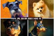 German Dogs Painterly Portraits, an Animal Illustration by PrintHaven Designs (Thumbnail 6 of 11)