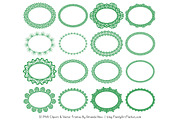 Green Round Lace Frames, an Illustration by Amanda Ilkov (Thumbnail 4 of 5)