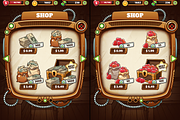 Steampunk GUI for Mobile Game, an Illustration by wowu (Thumbnail 4 of 9)