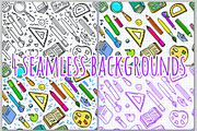Back To School backgrounds, a Decorative Illustration by VectorStory (Thumbnail 2 of 3)