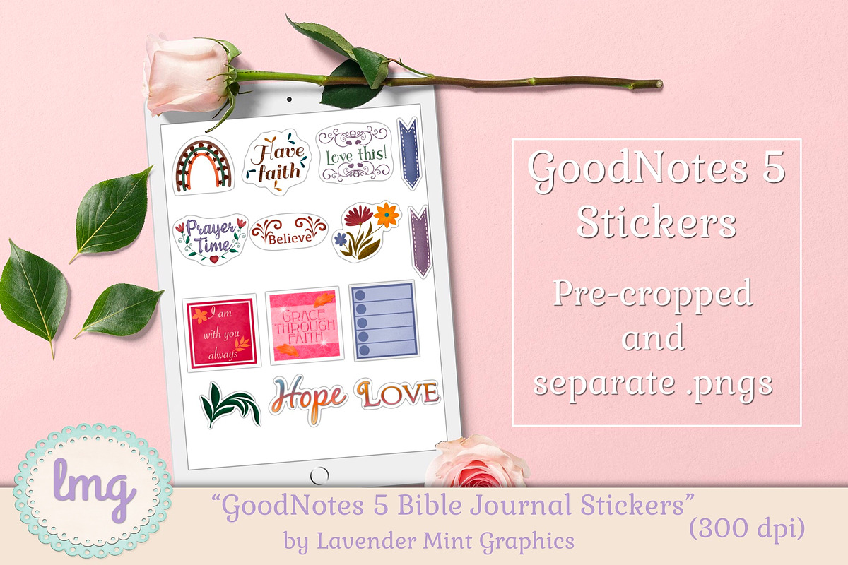 Goodnotes Bible Journal Stickers, an Illustration by Lavender Mint Graphics (Photo 4 of 5)