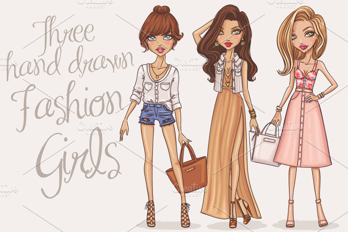 Fashion Girls, an Illustration by Bigio Designs