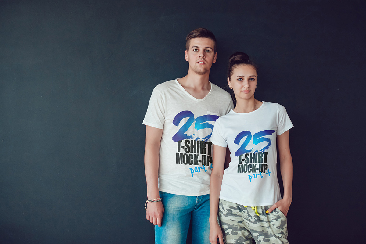 25 T-Shirts Mock-Up (Part 4), a Shirt Mockup by Freeman Studio (Photo 11 of 32)