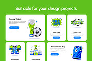 Bundle of Football World Cup, a Sport Illustration by Creative Stall (Thumbnail 3 of 11)