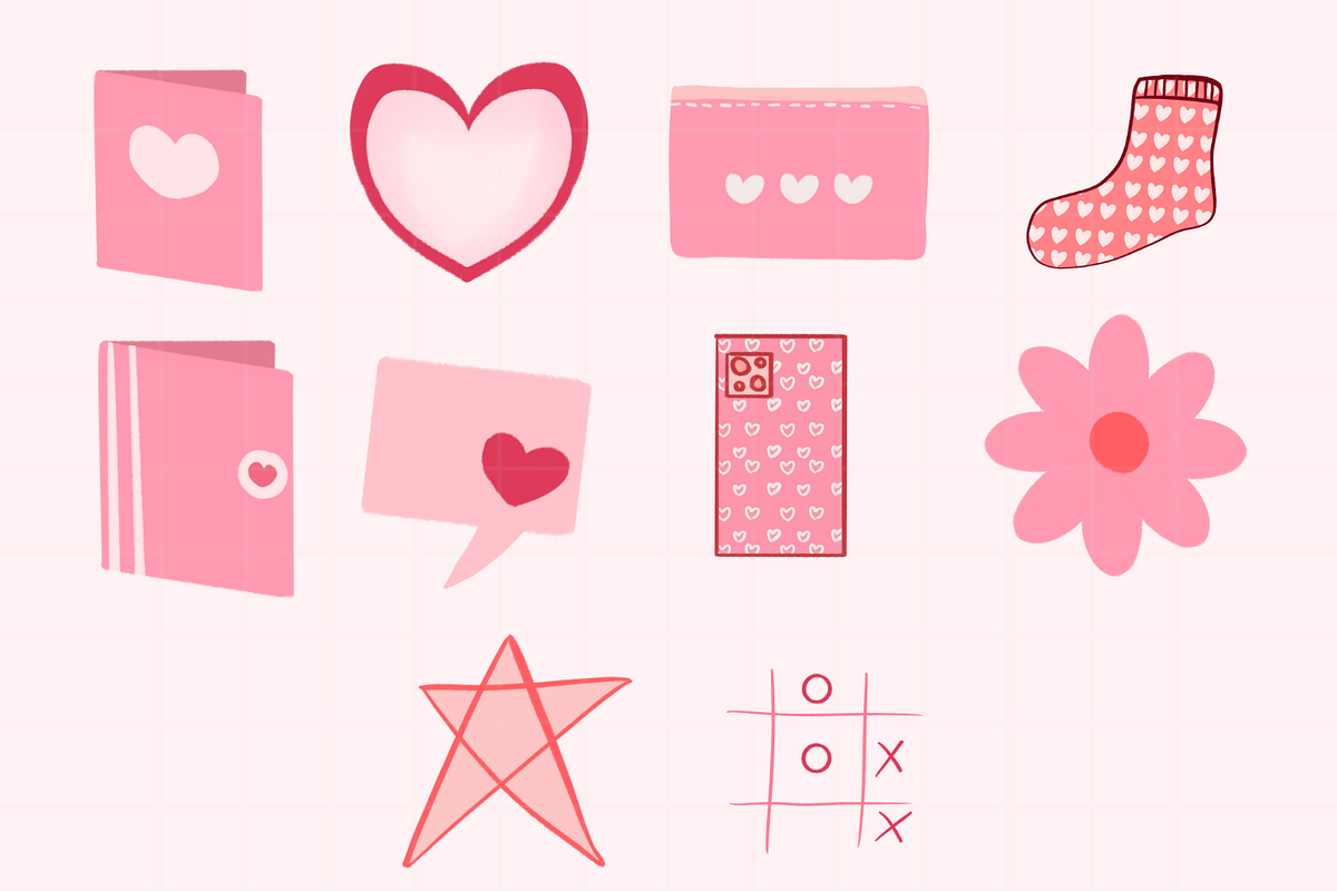 Valentine Clip Art PNG, a Decorative Illustration by tchastudio (Photo 2 of 5)