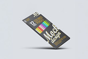 Colored Pencils 12 Pack Mockup, a Pens & Pencil Mockup by Xtrahive (Thumbnail 2 of 2)