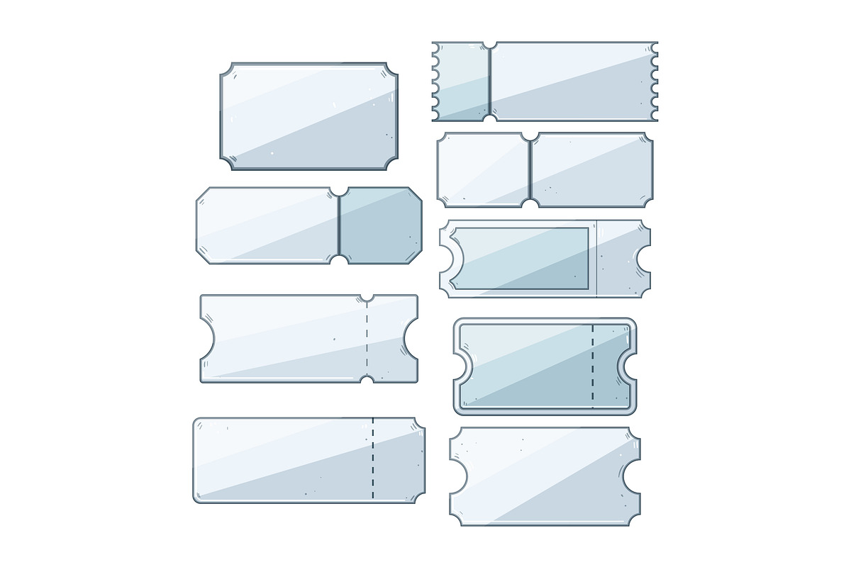 Empty ticket templates set with, an Object Graphic by pikepicture (Photo 1 of 3)