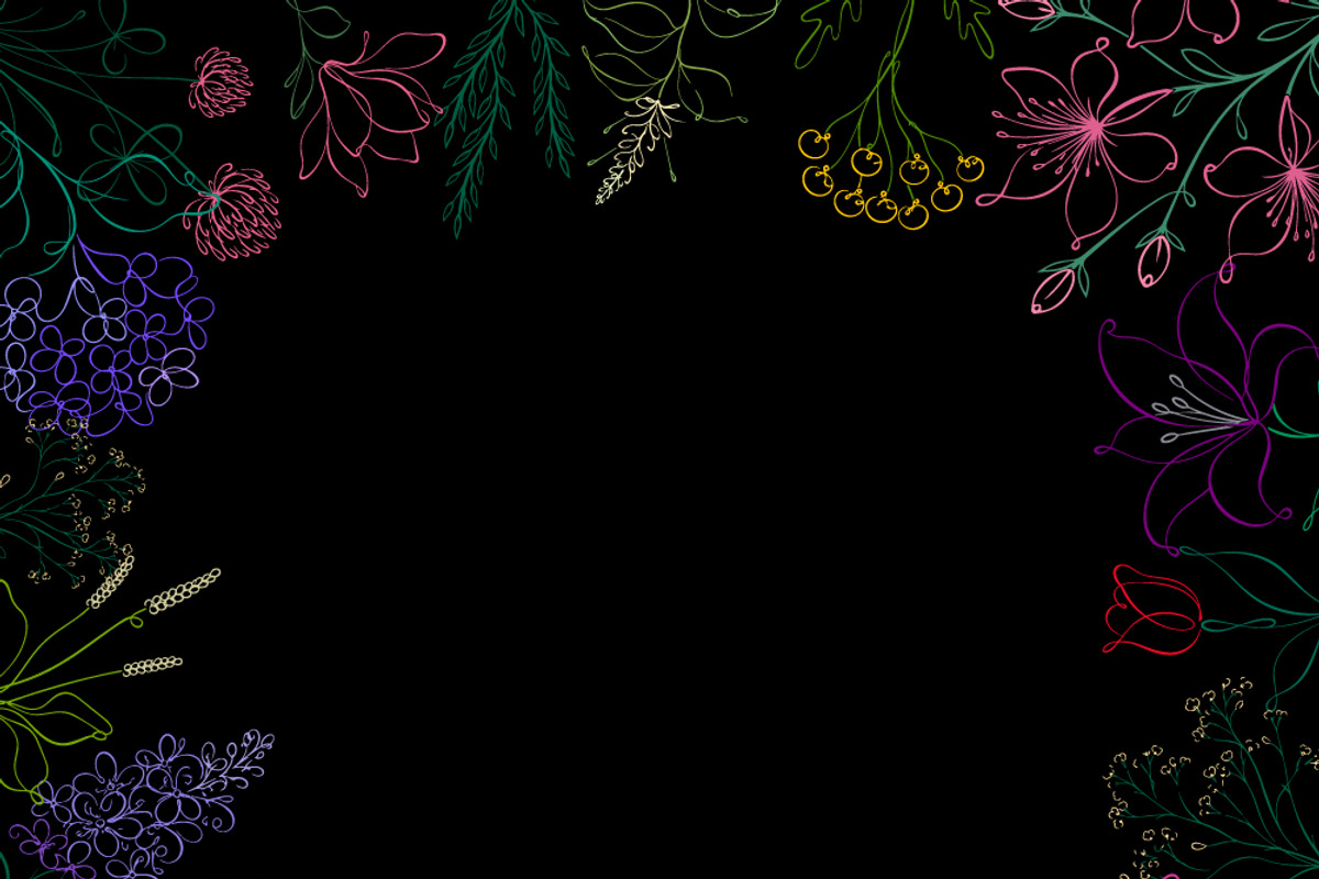 Elegant single-line flowers., a Decorative Illustration by Nenahliadava Design (Photo 3 of 7)