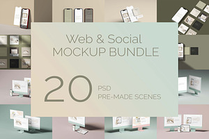 Web & Social Media Mockup Bundle